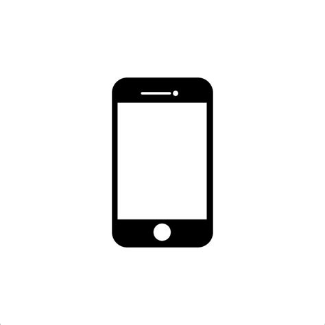Simple Cellular Phone Icon Vector 6085362 Vector Art At Vecteezy