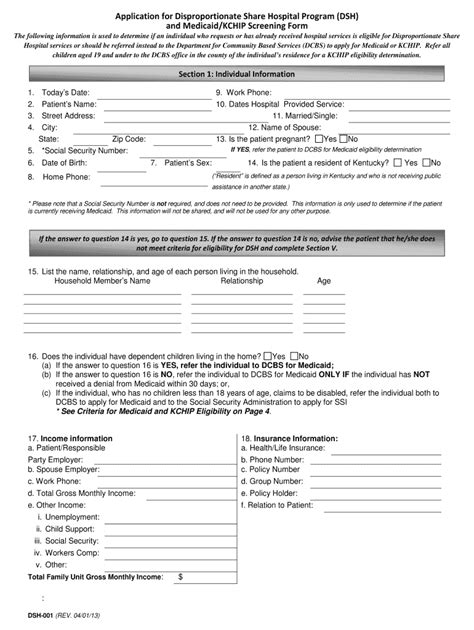 Dsh 001 2013 Fill And Sign Printable Template Online Us Legal Forms