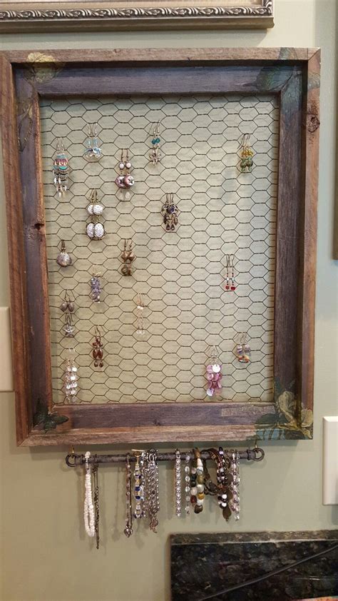 Jewelry Storage Display Can Be Made From Any Style Frame Used Smaller
