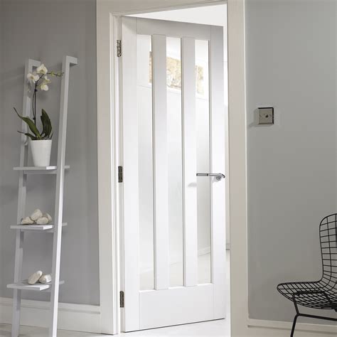 Jeld Wen 3 Panel White Glazed Internal Door And Reviews Uk