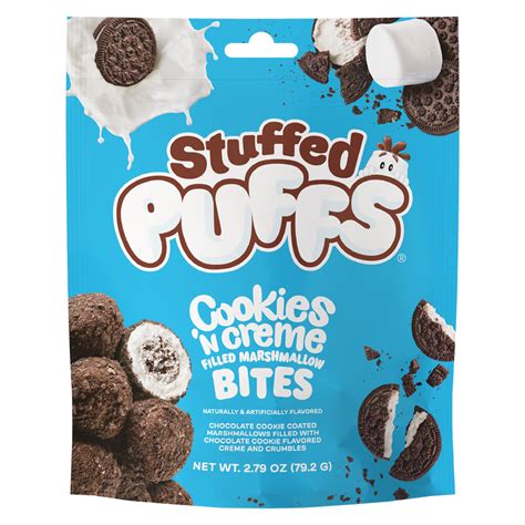 Stuffed Puffs Big Bites Cookies N Crème 65oz Snacks Fast Delivery By