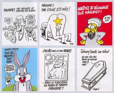 Les Caricatures De Mahomet Dans Charlie Hebdo Caricatures Charlie Hebdo Pays Arabe