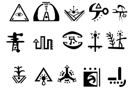 Alien Symbols Symbols Symbology