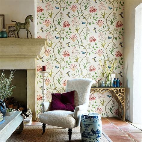 Blooming Wall Vintage Flower Wallpaper Best Bold Print Wallpaper