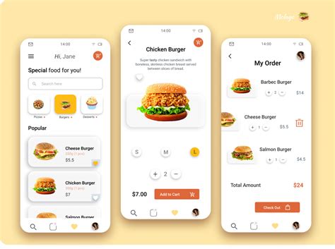 Food Ordering App Concept Food Ordering App Order Food Food