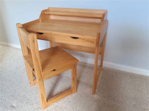 Childrens Kids Wooden Desk And Chair X2 Available In Prudhoe
