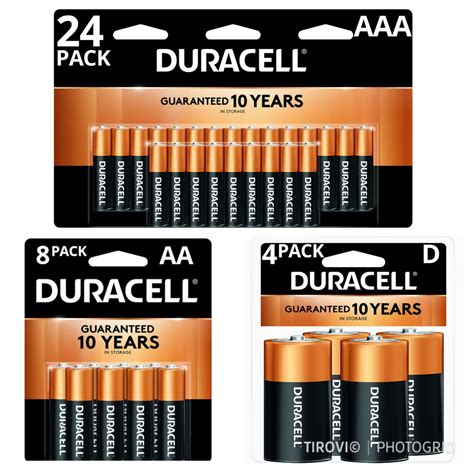 Duracell 15v Coppertop Alkaline Aa Aaa D Batteries 4 8 24 Pack