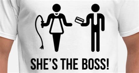 Shes The Boss Wife And Husband Mens T Shirt Spreadshirt