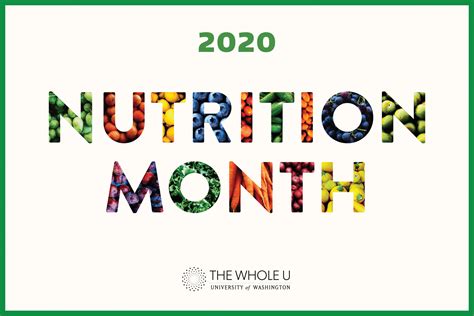 2020 National Nutrition Month The Whole U