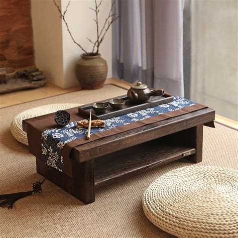 Oriental Antique Furniture Design Japanese Floor Tea Table