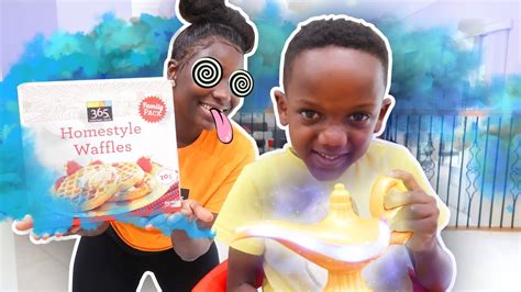 Super Siah Hypnotizes Super Mom With Magic Lamp To Make Breakfast For Dinner Youtube