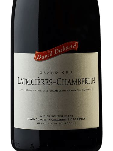 David Duband Latricières Chambertin Grand Cru Vivino United States