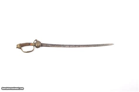 European Stag Handle Hunting Sword C 1880 1910 For Sale