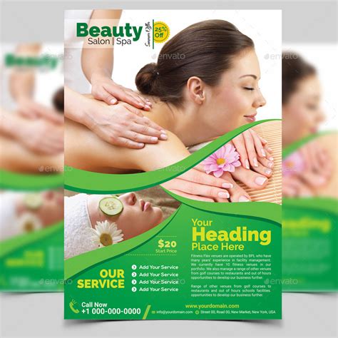 Spa And Beauty Flyer Template By Aam360 Graphicriver