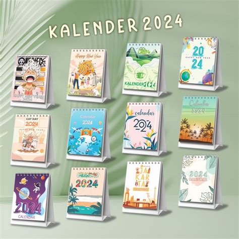 Kalender 2024 Terbaru Termurah Kalender Mini Lucu 2024 Calendar