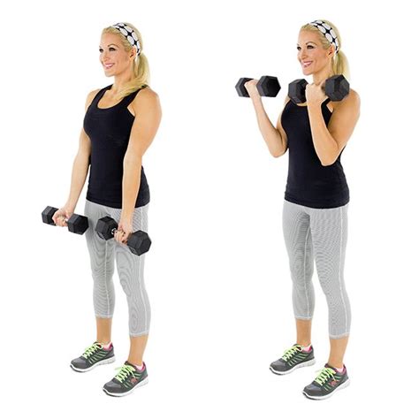 Biceps Curl Mujer Fitness