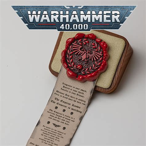 Warhammer 40k Purity Seal Pin Imperial Aquila Brooch Glue Etsy