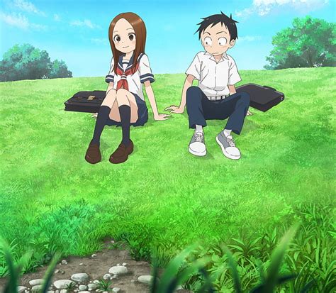 1080x2340px Free Download Hd Wallpaper Anime Karakai Jouzu No Takagi San Chi Nishikata
