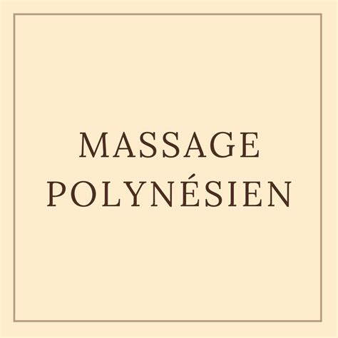 Massage Polynésien Escale Bien être