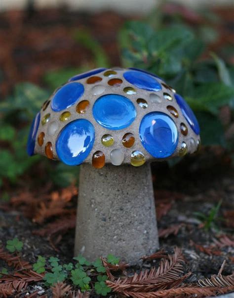 Enhance Your Garden With Stunning Diy Concrete Mushroom With Lights