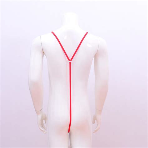 Mens Stretch Mankini Swimsuits Suspender Bodysuit Ebay