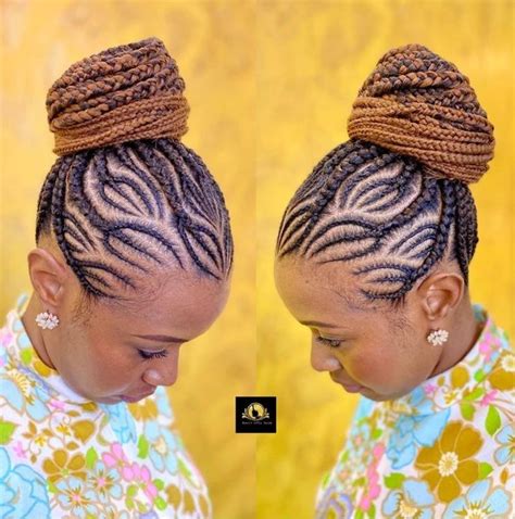 18 Stylish Cornrow Updo Hairstyles The Glossychic In 2021 Cornrow