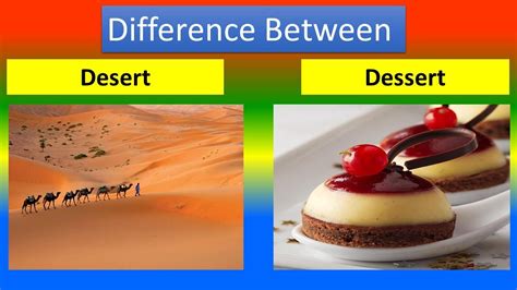 Difference Between Desert And Dessert Youtube