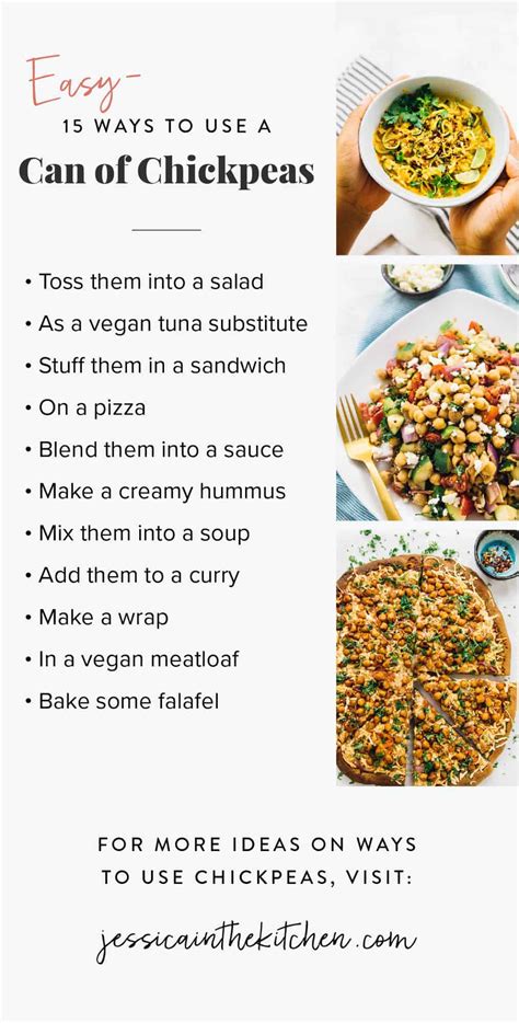 15 Easy Ways To Use A Can Of Chickpeas Jessica In The Kitchen