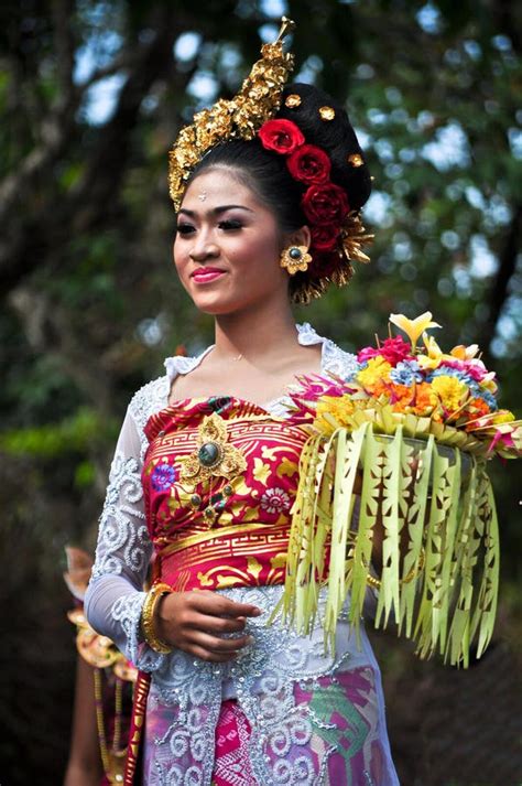 Balinese Girl With Traditional Dress Editorial Stock Image Image
