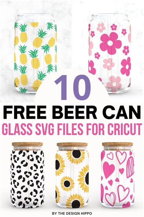 10 Free Libbey Beer Can Glass Wrap Svg Files For Cricut Beer Glass