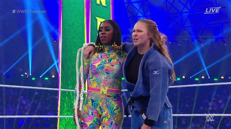 Naomi And Rousey Defeated Deville And Charlotte At Elimination Chamber 2022