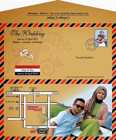 Undangan Pernikahan Bertema Pos Alfi Percetakan Dan Digital Printing