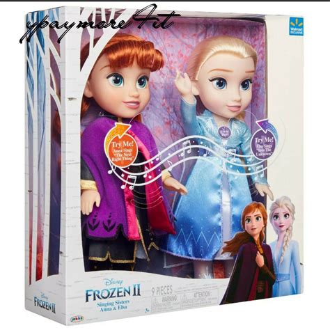 Disney Frozen Ii Singing Sisters Anna Elsa Interactive Feature Dolls Pack Ebay