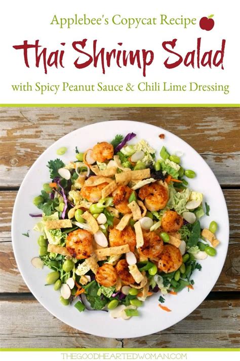 Sprinkle shrimp with red pepper. Spicy Thai Shrimp Salad {Applebee's Copycat Recipe ...