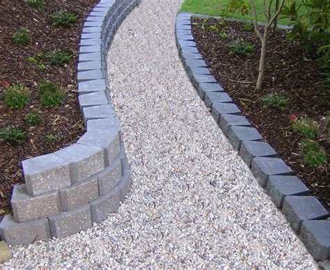 Garden Stone Path | Concrete garden edging, Garden edging blocks