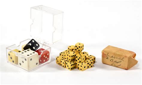 Group Of Vintage Miniature Dice Quicker Than The Eye