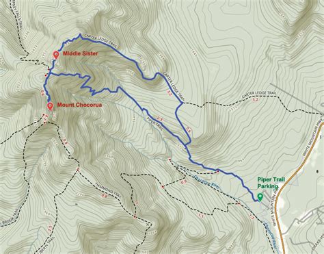 Mt Chocorua Trail Map World Map