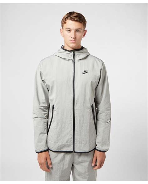 Nike Tech Woven Jacket In Grey Grey For Men Lyst Uk