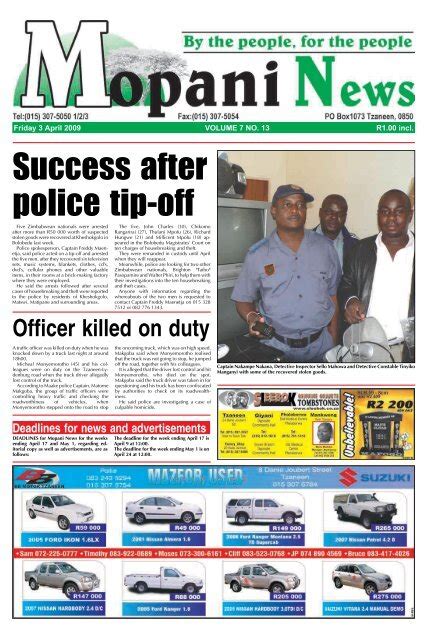 Success After Police Tip Off Letaba Herald