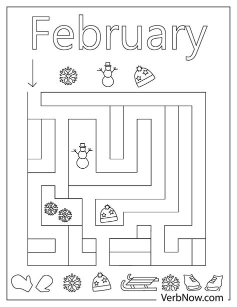 Free February Coloring Pages And Book For Download Printable Pdf Verbnow