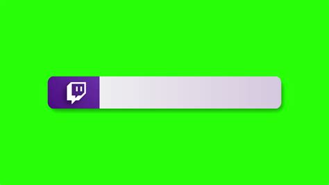 Animated Twitch Lower Third Banner Green Screen 10752125 Stock Video At