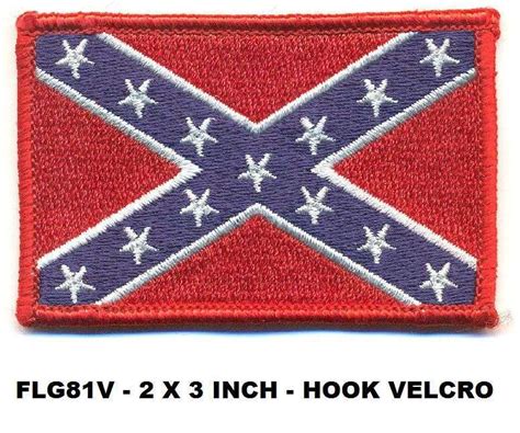 Confederate Rebel Flag 2 X 3 Velcro Patch Scifi Geeks