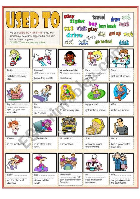Look at the pictures and complete the sentences with the correct verbs