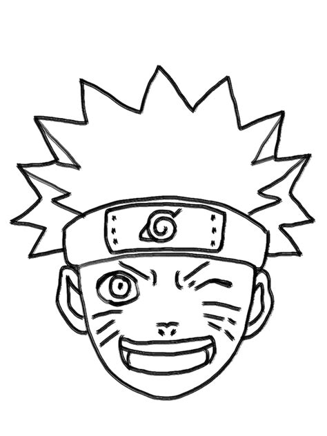 Easy To Draw Naruto Coloring Pages