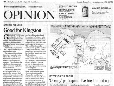 An editorial is an article that presents the newspaper's opinion on an issue. Opinion