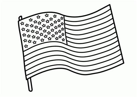 Bandeira Dos Estados Unidos Para Colorir