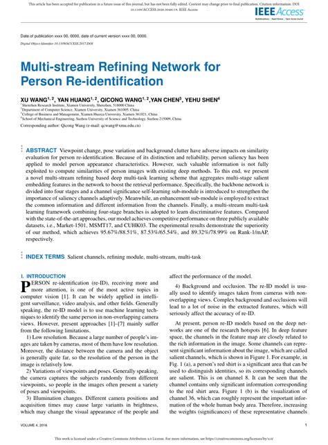 Pdf Multi Stream Refining Network For Person Re Identification