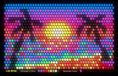 The punched holes from the pegs make it almost impossible to change patterns using the same sheet. Lite Brite art! Dig this Maui sunset. I need an old school ...