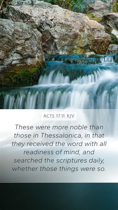 Acts 1711 Kjv Mobile Phone Wallpaper These Were More Noble Than