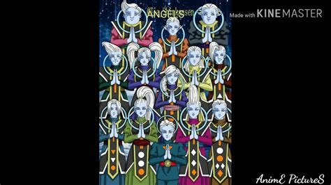 Each destroyer is accompanied by an angel, one of the divine children of the grand priest, the strongest character in dragon ball super. All Angels | Universe 1-12 | Dragon Ball Super - YouTube